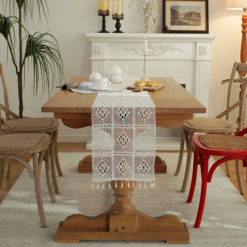 Crochet Patchwork Table Runner -Table Runner- Delicors