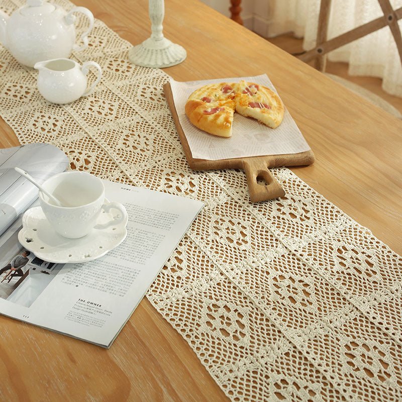 Crochet Patchwork Table Runner -Table Runner- Delicors
