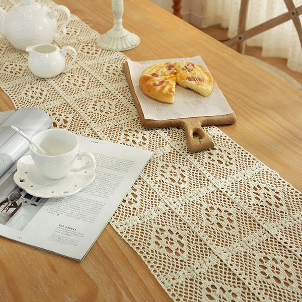 Crochet Patchwork Table Runner -Table Runner- Delicors