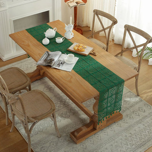 Crochet Patchwork Table Runner -Table Runner- Delicors