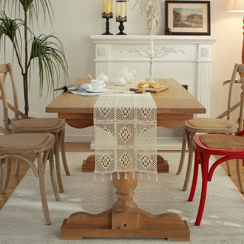 Crochet Patchwork Table Runner -Table Runner- Delicors