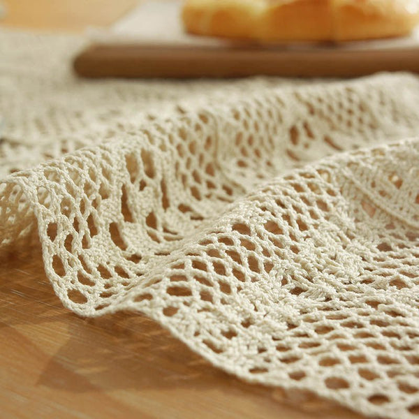 Crochet Patchwork Table Runner -Table Runner- Delicors