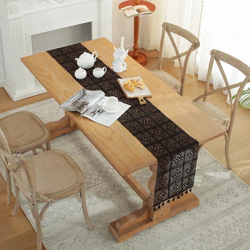 Crochet Patchwork Table Runner -Table Runner- Delicors