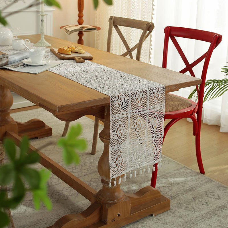 Crochet Patchwork Table Runner -Table Runner- Delicors