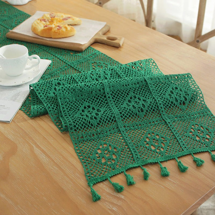 Crochet Patchwork Table Runner -Table Runner- Delicors