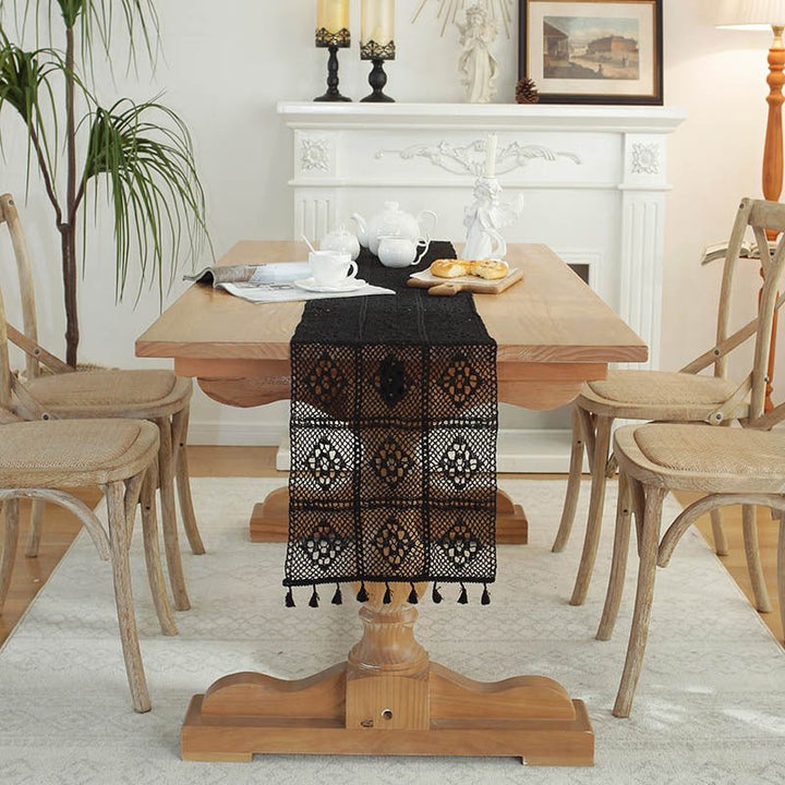 Crochet Patchwork Table Runner -Table Runner- Delicors