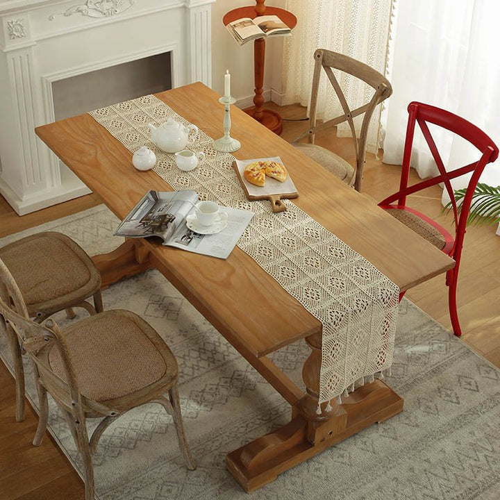 Crochet Patchwork Table Runner -Table Runner- Delicors