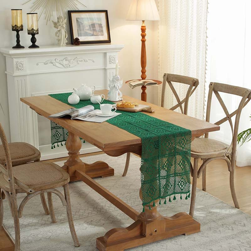 Crochet Patchwork Table Runner -Table Runner- Delicors