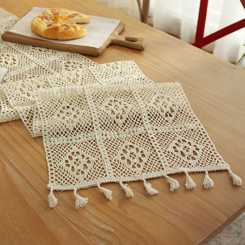 Crochet Patchwork Table Runner -Table Runner- Delicors