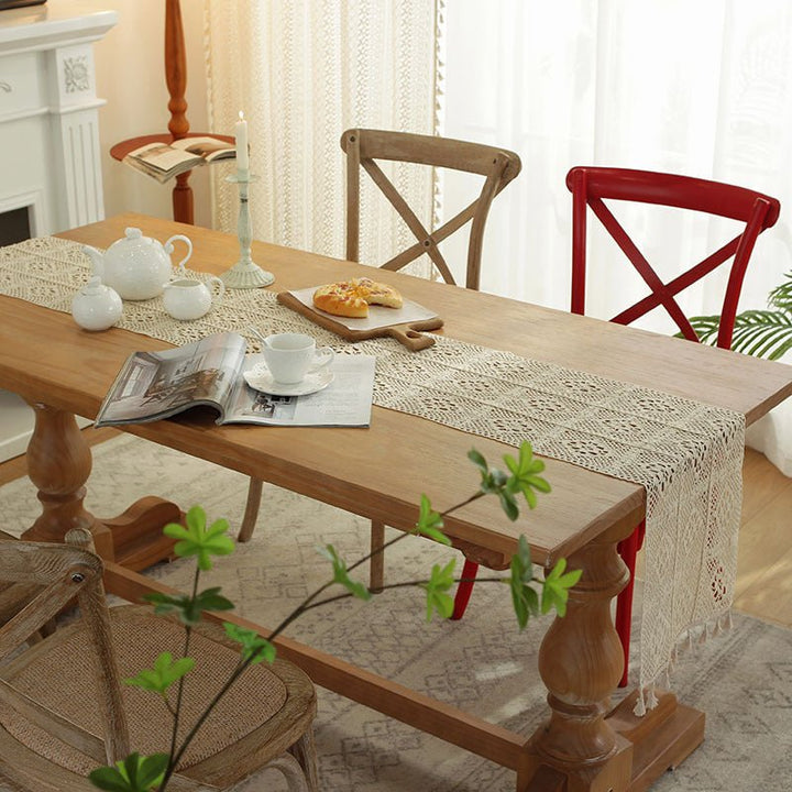 Crochet Patchwork Table Runner -Table Runner- Delicors