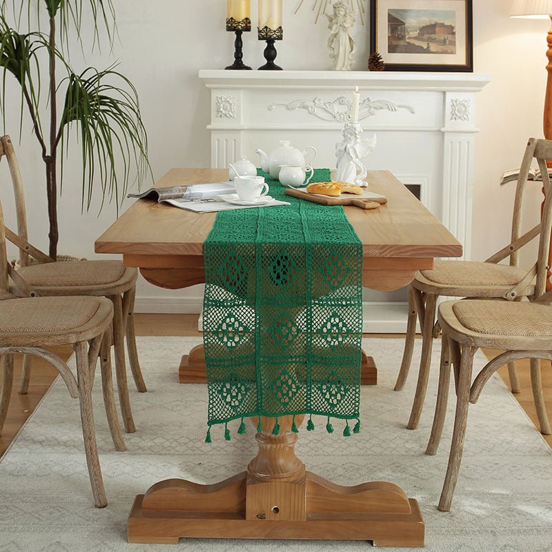 Crochet Patchwork Table Runner -Table Runner- Delicors