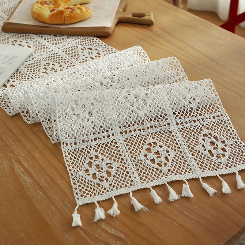 Crochet Patchwork Table Runner -Table Runner- Delicors
