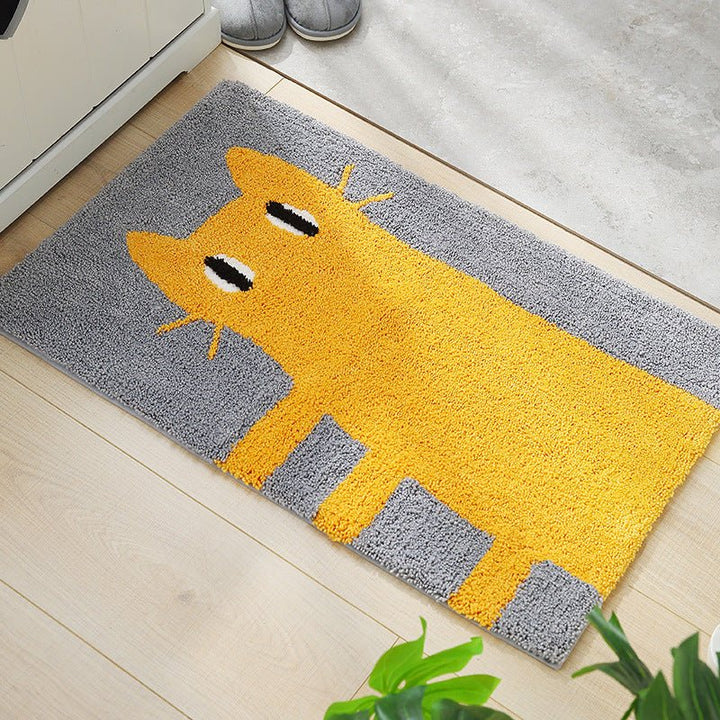 Curious Cat Bath Mat -Bath Mats & Rugs- Delicors