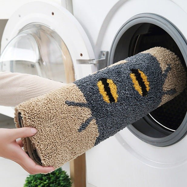 Curious Cat Bath Mat -Bath Mats & Rugs- Delicors