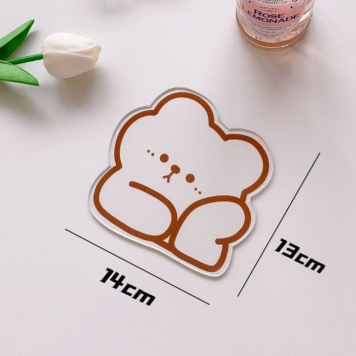 Cute Transparent Acrylic Coasters Collection -- Delicors