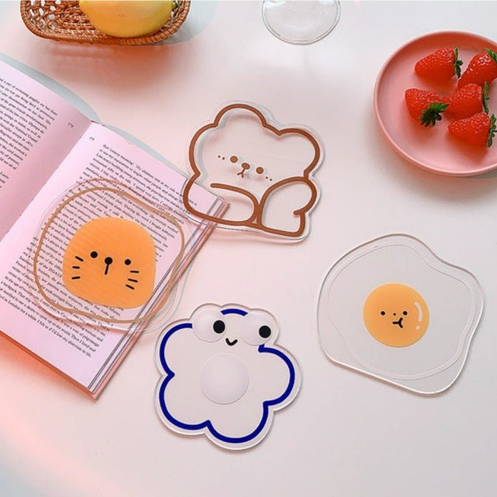 Cute Transparent Acrylic Coasters Collection -- Delicors