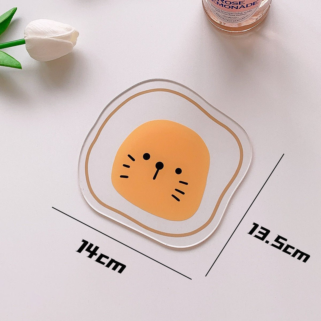 Cute Transparent Acrylic Coasters Collection -- Delicors