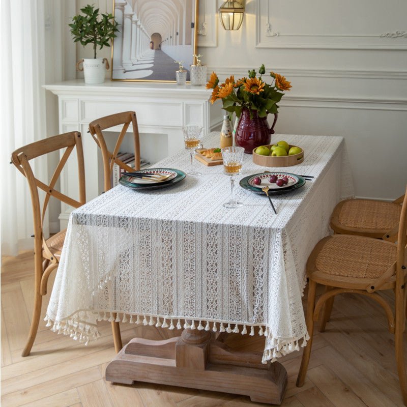 Dahlia Doily Floral Lace Table Cloth -Table Cloth- Delicors