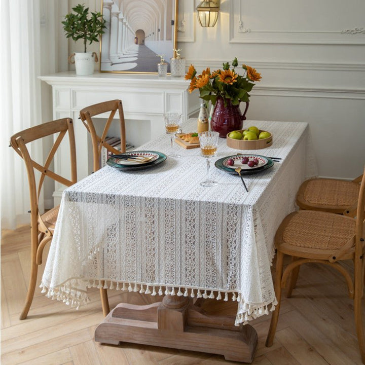 Dahlia Doily Floral Lace Table Cloth -Table Cloth- Delicors