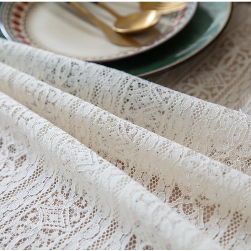 Dahlia Doily Floral Lace Table Cloth -Table Cloth- Delicors