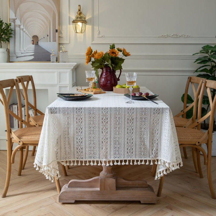 Dahlia Doily Floral Lace Table Cloth -Table Cloth- Delicors