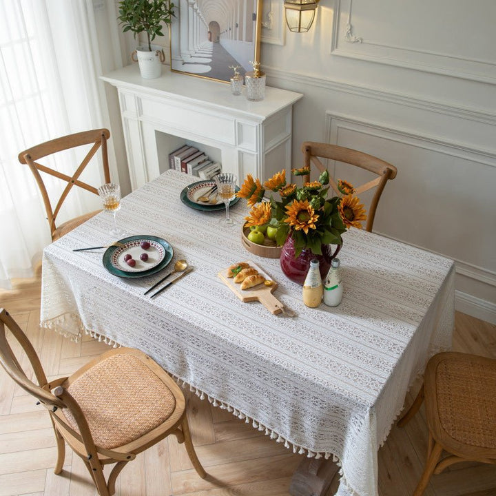 Dahlia Doily Floral Lace Table Cloth -Table Cloth- Delicors