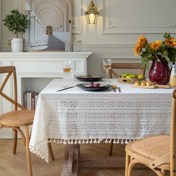 Dahlia Doily Floral Lace Table Cloth -Table Cloth- Delicors