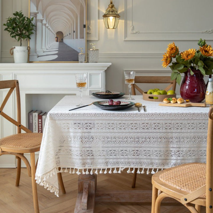 Dahlia Doily Floral Lace Table Cloth -Table Cloth- Delicors