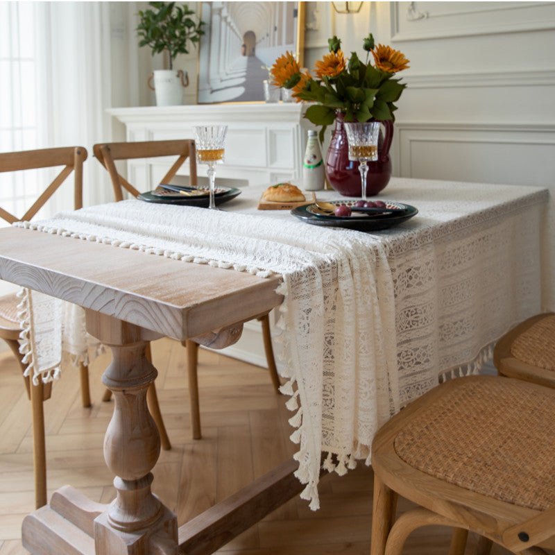 Dahlia Doily Floral Lace Table Cloth -Table Cloth- Delicors