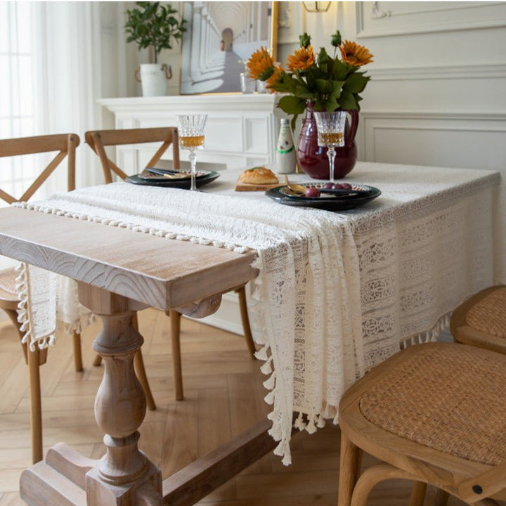 Dahlia Doily Floral Lace Table Cloth -Table Cloth- Delicors