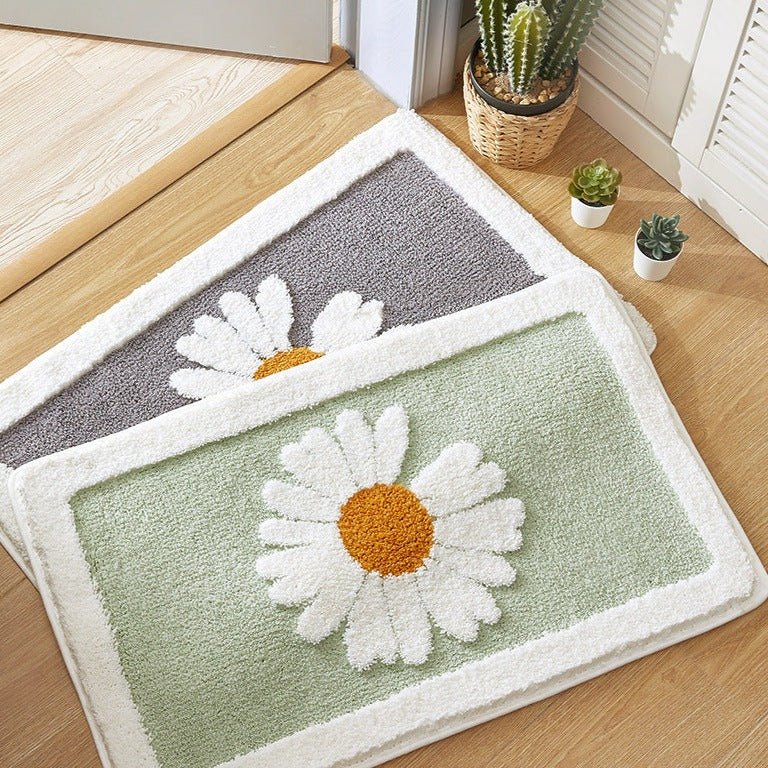 Daisy Petal Bath Mat Collection -- Delicors