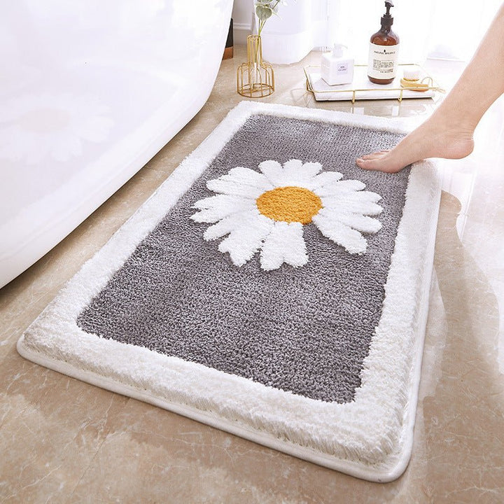 Daisy Petal Bath Mat Collection -- Delicors