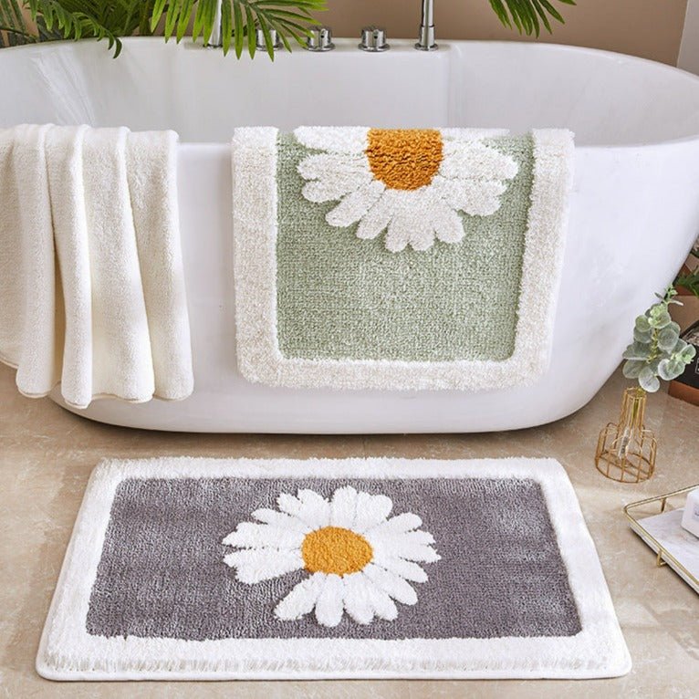 Daisy Petal Bath Mat Collection -- Delicors