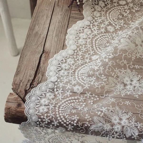 Decadent Flower Lace Table Runner -- Delicors
