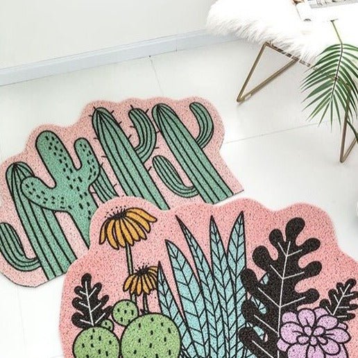 Desert Plants Doormat Collection -Bath Mats & Rugs- Delicors