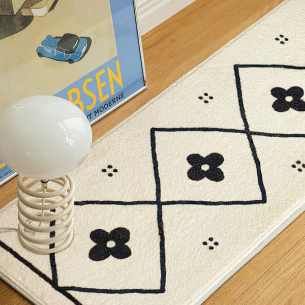 Diamond Flower Floor Mat -Bath Mats & Rugs- Delicors