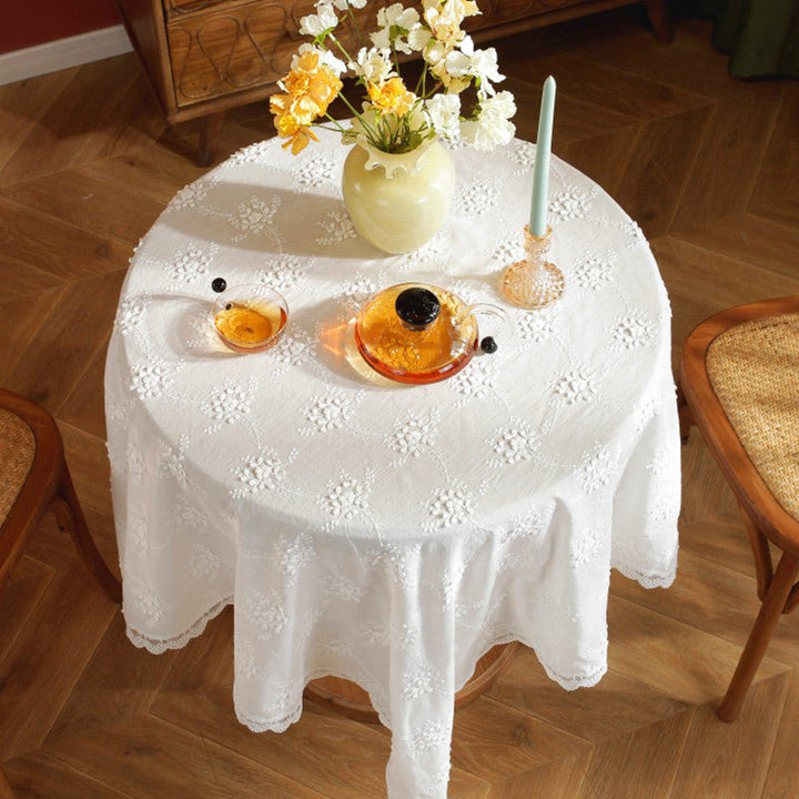 Dreamtime Doily Tiered Floral Lace Table Cloth -Table Cloth- Delicors