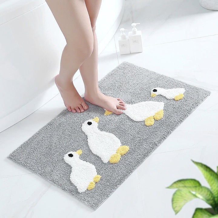 Duck Family Bath Mat & Floor Mat -Bath Mats & Rugs- Delicors