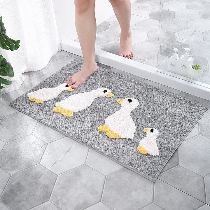 Duck Family Bath Mat & Floor Mat -Bath Mats & Rugs- Delicors