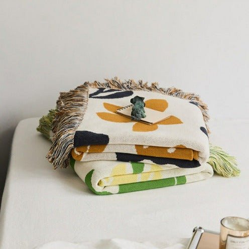 Earth Collage Blanket -Throw- Delicors