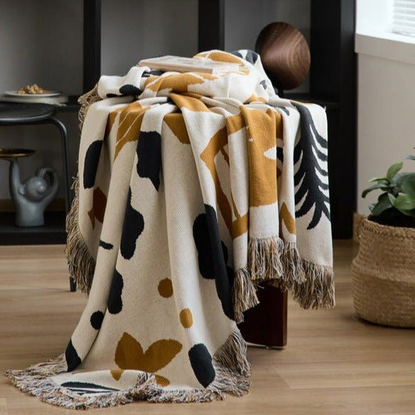 Earth Collage Blanket -Throw- Delicors