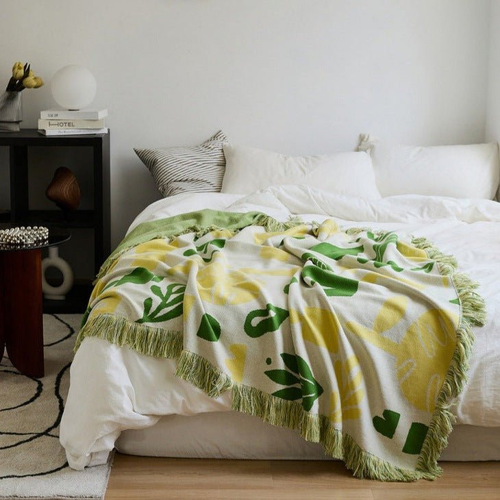 Earth Collage Blanket -Throw- Delicors