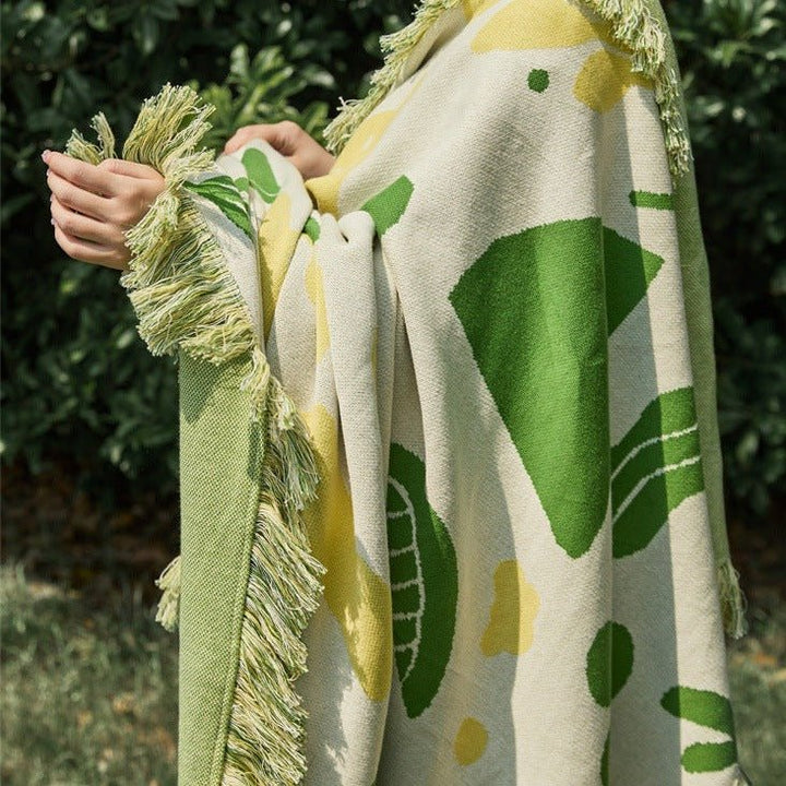 Earth Collage Blanket -Throw- Delicors