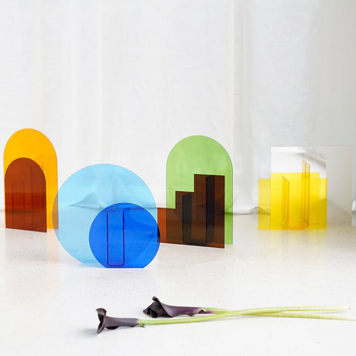 Eclectic Shape Acrylic Vase Collection -- Delicors