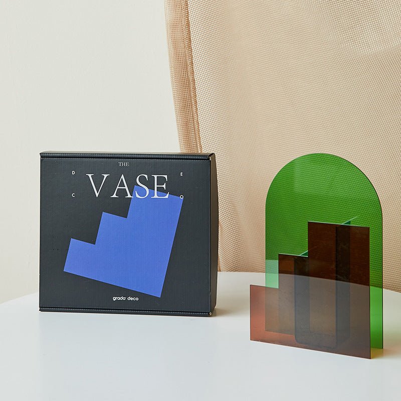 Eclectic Shape Acrylic Vase Collection -- Delicors