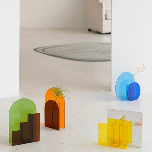 Eclectic Shape Acrylic Vase Collection -- Delicors