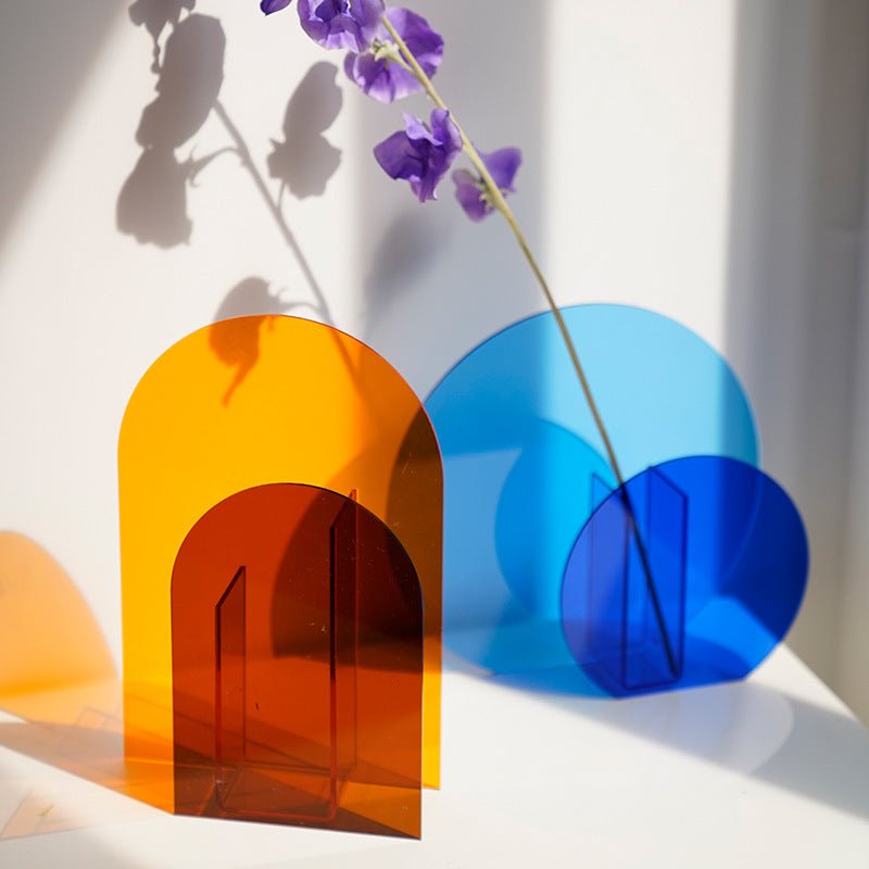 Eclectic Shape Acrylic Vase Collection -- Delicors