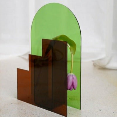 Eclectic Shape Acrylic Vase Collection -- Delicors