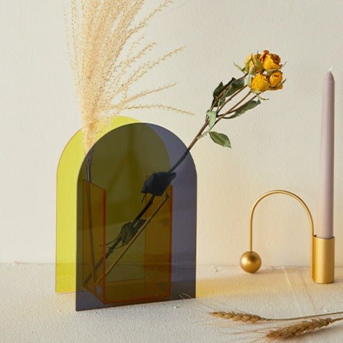 Eclectic Shape Acrylic Vase Collection -- Delicors