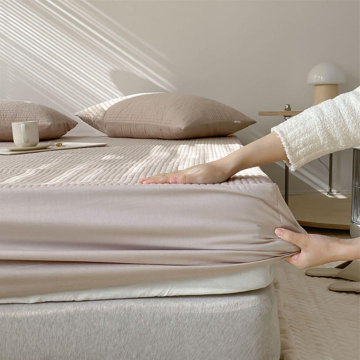 Essential Cotton Fitted Sheet -Bedding- Delicors